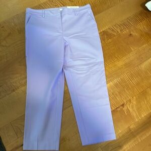 NWT size 12 lavender Loft Riviera Slim pants with pockets.